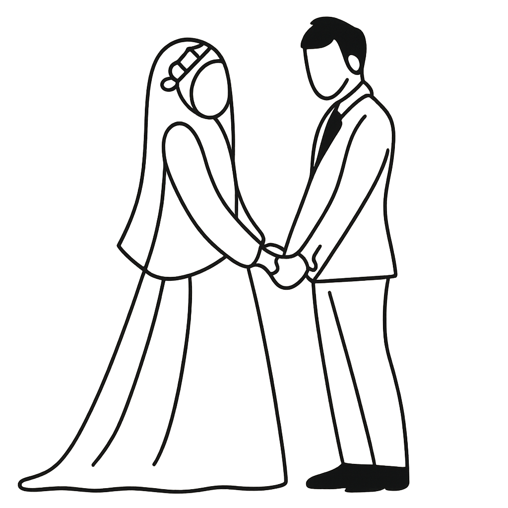 Nikkah couple icon